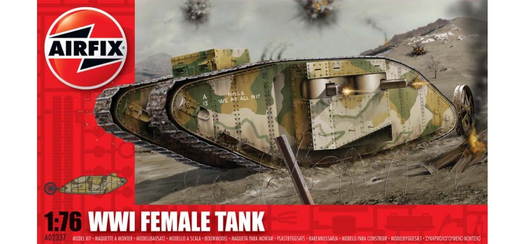 Airfix WWI ''Female'' Tank in 1:76 bouwpakket