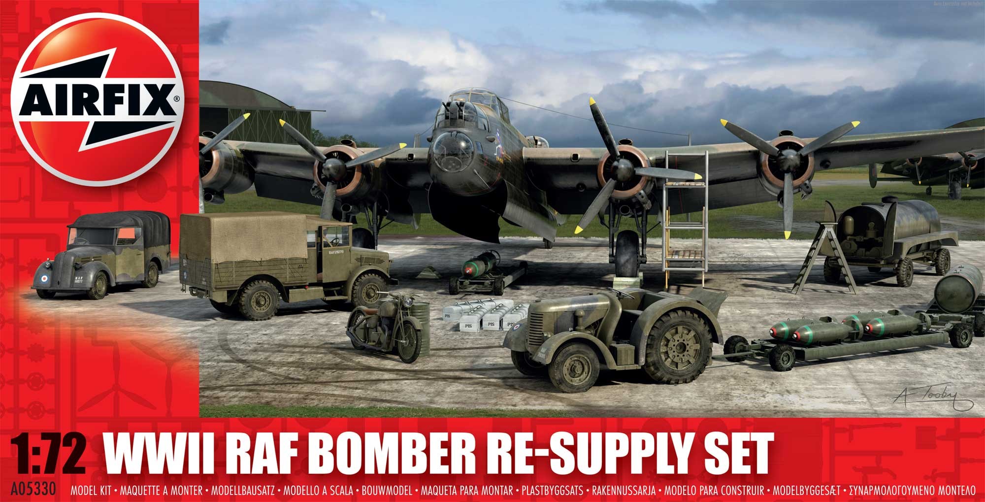 Airfix WWII Bomber Re-Supply Set in 1:72 bouwpallet
