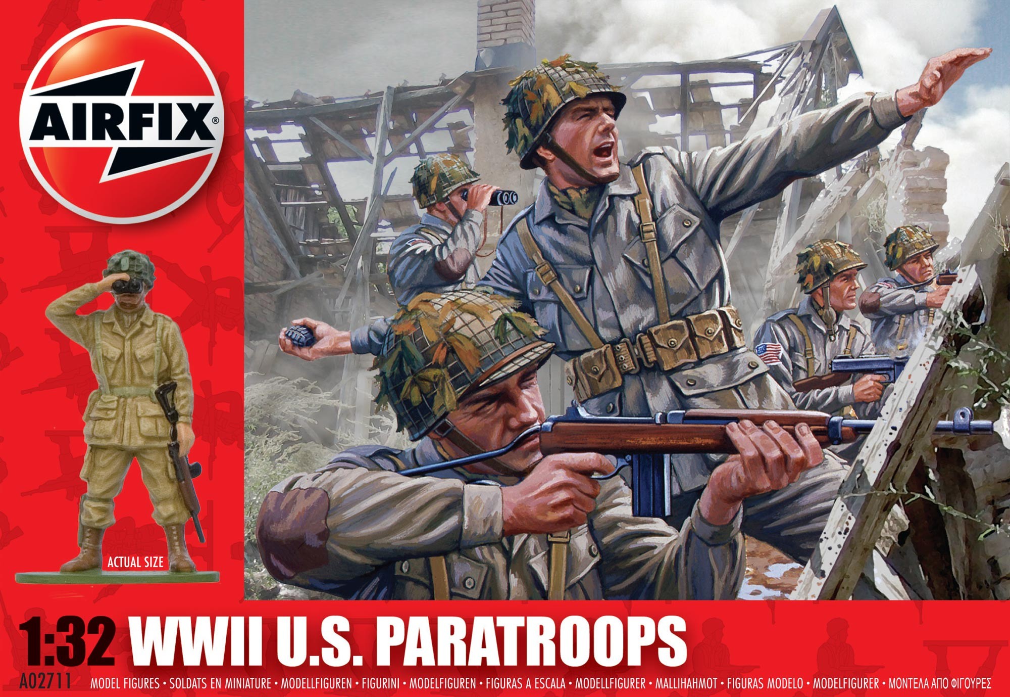 Airfix WWII US Paratroops in 1:32 bouwpakket