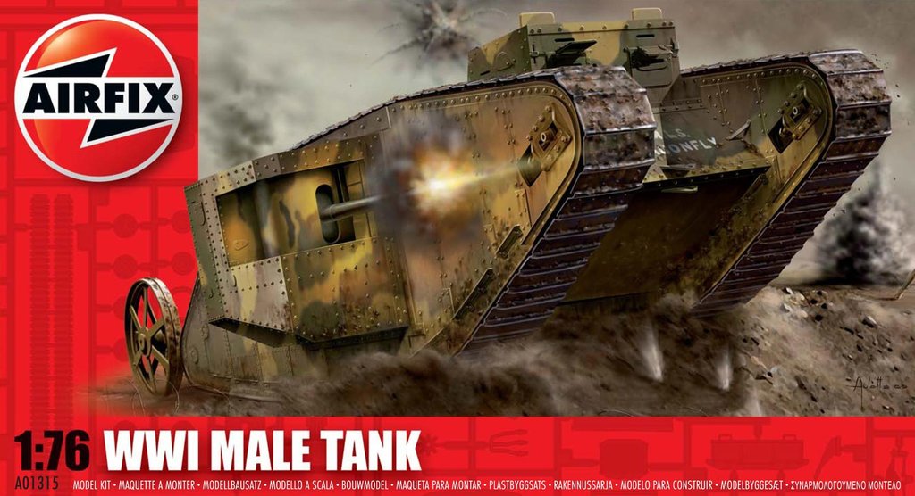 Airfix WW I Tank Mk. 1 in 1:76 bouwpakket