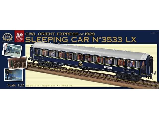 Amati CIWL Orient Express 1929 Sleeping Car 3533 LX houten model 1:32