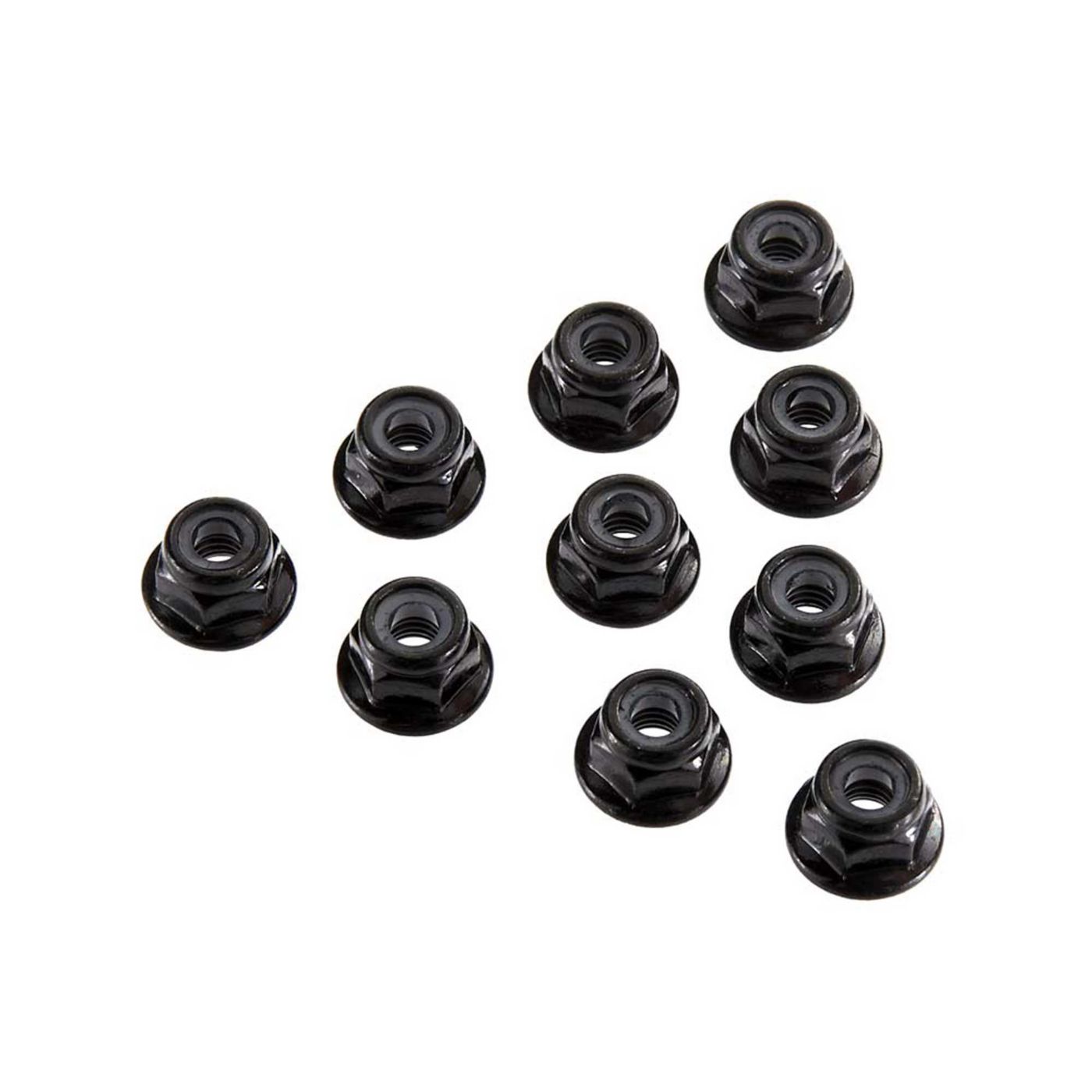 Axial Serrated Nylon Lock Nut Black 4mm (10) - AXIC3150