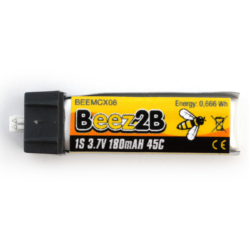 Beez2B 1s 3.7V 180mAh 45C lipo battery
