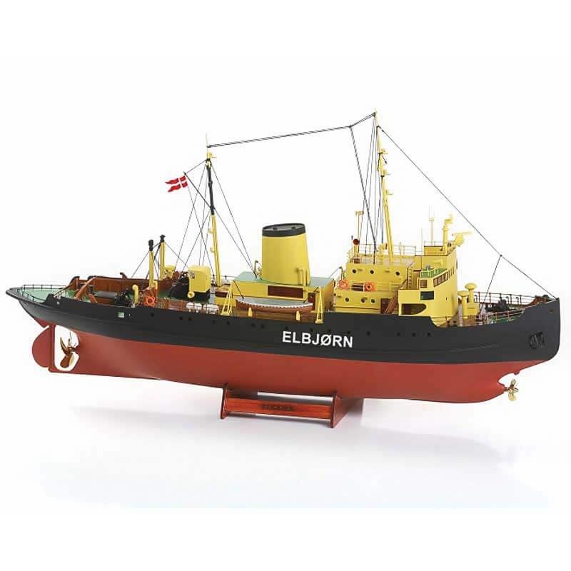Billing Boats Elbjorn IJsbreker houten scheepsmodel 1:75 + RC Set