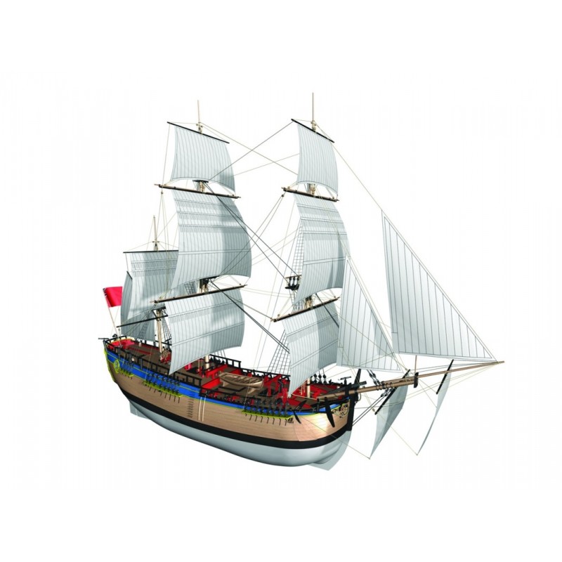 Billing Boats HMS Endeavour houten scheepsmodel 1:50