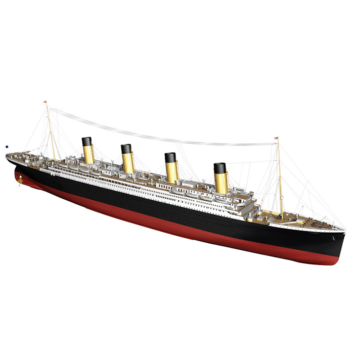 Billing Boats RMS Titanic Passagiersschip houten scheepsmodel 1:144 + RC Set