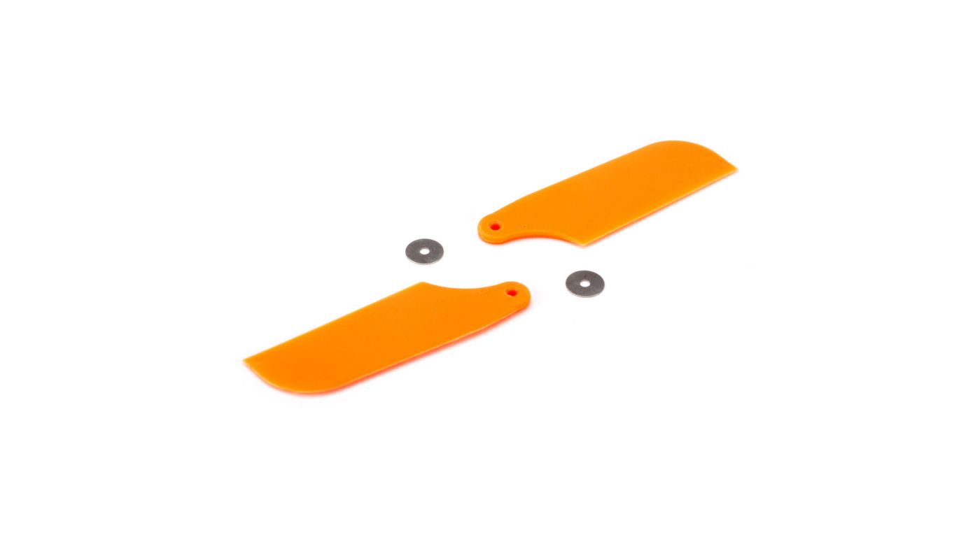 Blade Tail Rotor Blade Set, Orange: B450 3D, B400, B450 X - BLH1671OR