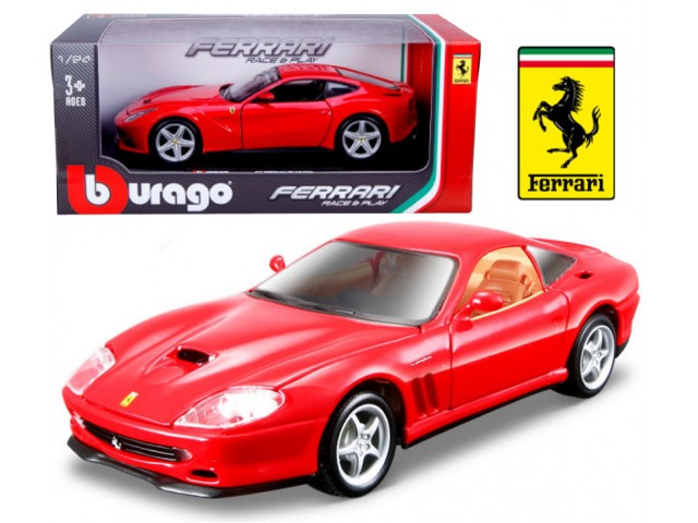 Burago Ferrari 550 Maranello Rood Schaalmodel 1:24