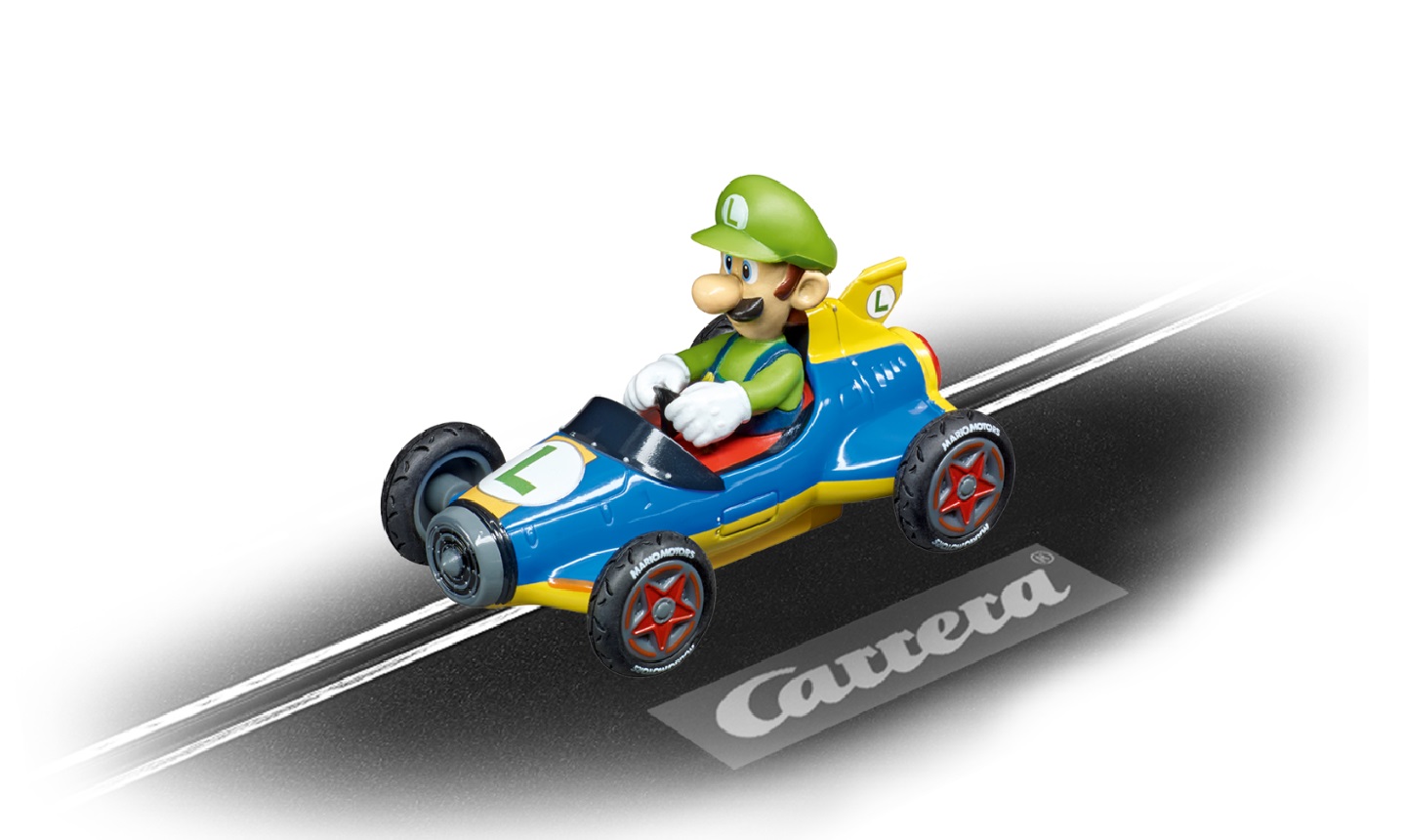 Carrera Go Racebaan Auto Nintendo Mario Kart Mach 8 Luigi - 20064149