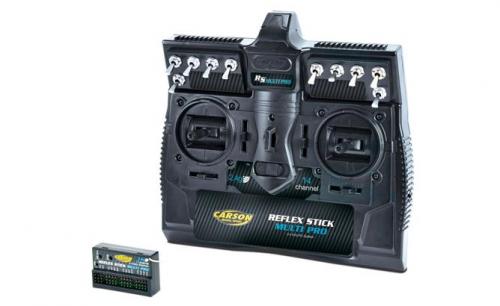 Carson Reflex Stick Multi Pro 14-kanaals truck en boot zender 2.4GHz