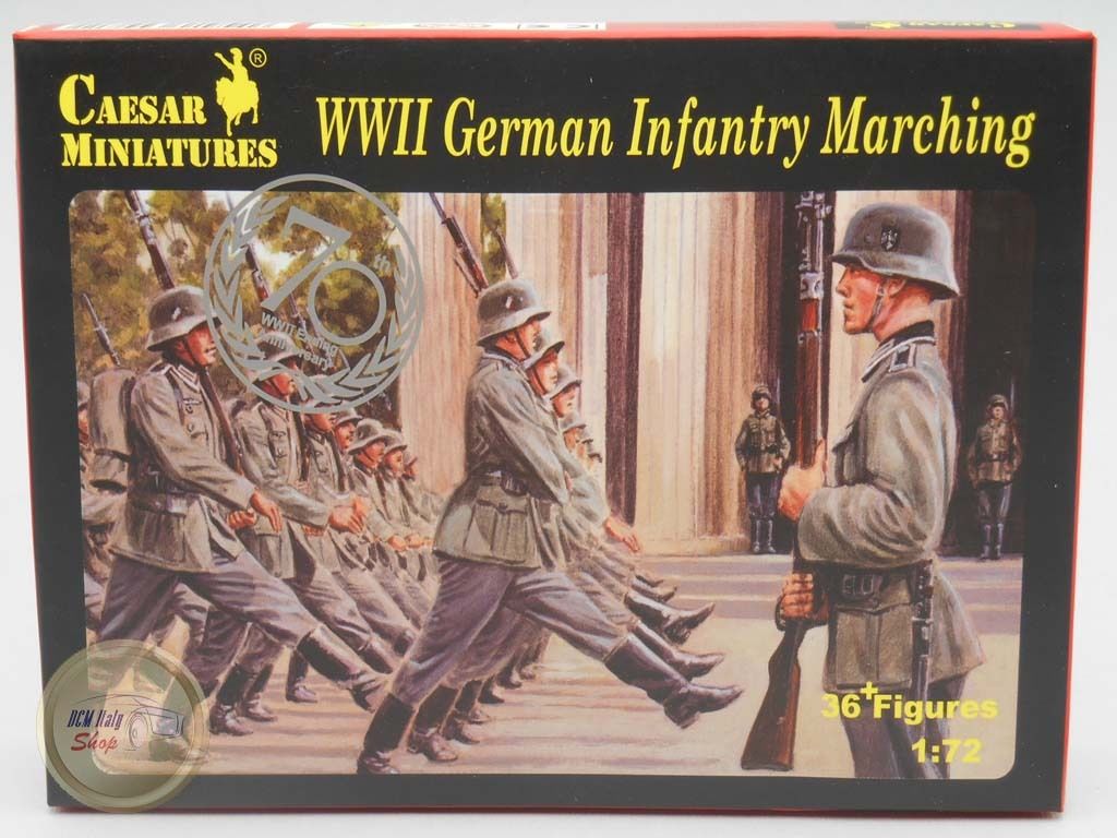 Ceasar Miniatures WWII German Infantry Marching 36 figuren 1:72