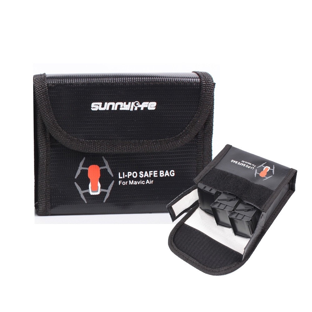 DJI Mavic Air Sunnylife Lipo Safe Bag For 3pcs Battery