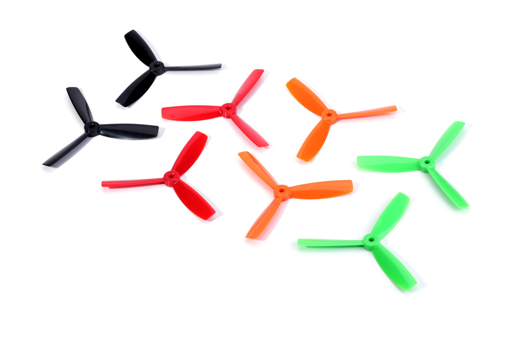 DYS Bullnose Tri-propellers 4040 1xCW 1xCCW - Rood