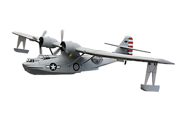 Dynam PBY Catalina Twin Grey 1470MM brushless electro vliegtuig ARF