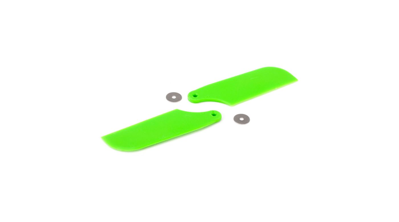 Blade Tail Rotor Blade Set, Green: B450 3D, B400, B450 X - BLH1671GR