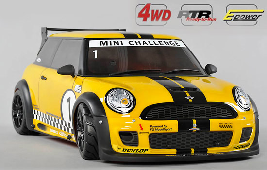 FG Sportsline 4WD 530E Mini Cooper ELECTRO - Painted body (incl accu/lader)