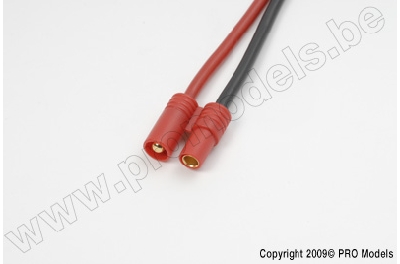 G-Force RC - Connector met kabel - 3.5mm - Goud contacten - Man. connector - 14AWG Siliconen-kabel - 10cm - 1 st