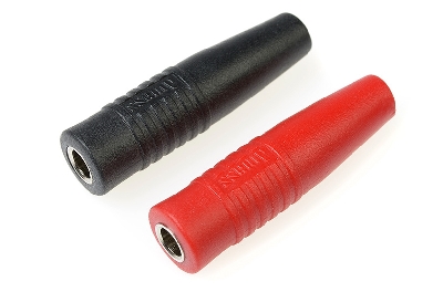 G-Force RC - Connector - Banana - Goudcontacten - Vrouw. 4mm - Zwart + Rood - 1 paar