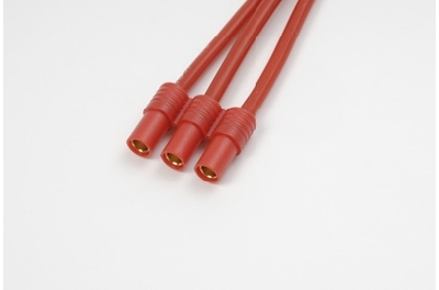 G-Force RC - Connector met kabel - 3.5mm - Goud contacten (3pins) - Man. connector - 14AWG Siliconen-kabel - 10cm - 1 st