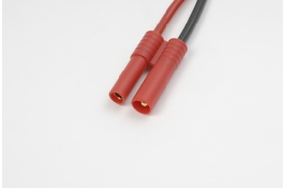 G-Force RC - Connector met kabel - 4.0mm - Goud contacten - Vrouw. connector - 14AWG Siliconen-kabel - 10cm - 1 st