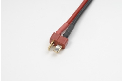 G-Force RC - Connector met kabel - Deans - Goud contacten - Man. connector - 14AWG Siliconen-kabel - 10cm - 1 st