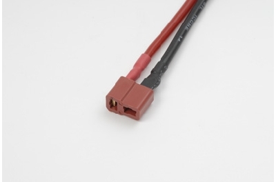 G-Force RC - Connector met kabel - Deans - Goud contacten - Vrouw. connector - 14AWG Siliconen-kabel - 10cm - 1 st