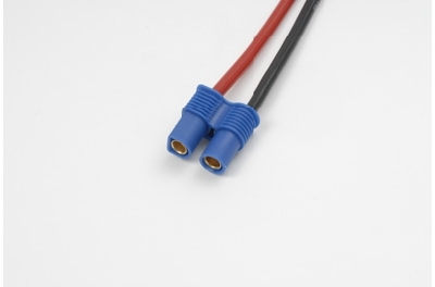 G-Force RC - Connector met kabel - EC-2 - Goud contacten - Vrouw. connector - 14AWG Siliconen-kabel - 12cm - 1 st