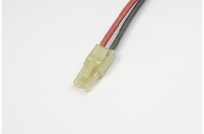 G-Force RC - Connector met kabel - Mini Tamiya - Goud contacten - Man. connector - 14AWG Siliconen-kabel - 10cm - 1 st