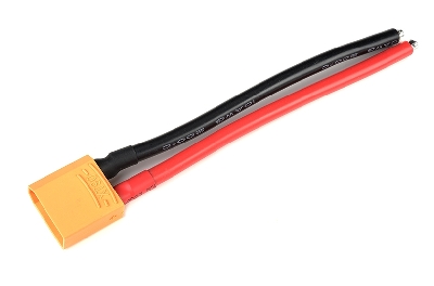 G-Force RC - Connector met kabel - XT-90 - Goud contacten - Vrouw. connector - 10AWG Siliconen-kabel - 12cm - 1 st