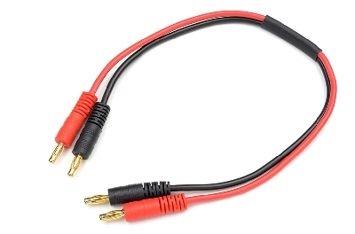 G-Force RC - Laadkabel - 4mm Banana Connectors - 14AWG Siliconen-kabel - 30cm - 1 st