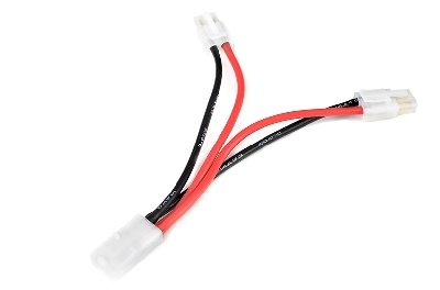 G-Force RC - Power Y-kabel - Parallel - Tamiya - 14AWG Siliconen-kabel - 12cm - 1 st
