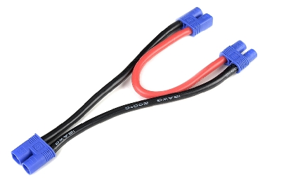 G-Force RC - Power Y-kabel - Serieel - EC-3 - 12AWG Siliconen-kabel - 12cm - 1 st
