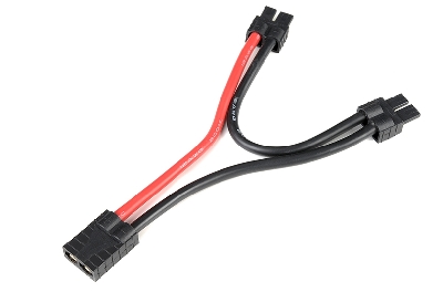 RC - Power Y-kabel - Serieel - voor traxxas modellen- 12AWG Siliconen-kabel - 12cm - 1 st