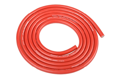 G-Force RC - Siliconen-kabel - Powerflex PRO+ - Rood - 10AWG - 2683/0.05 Strengen - OD 5.5mm - 1m