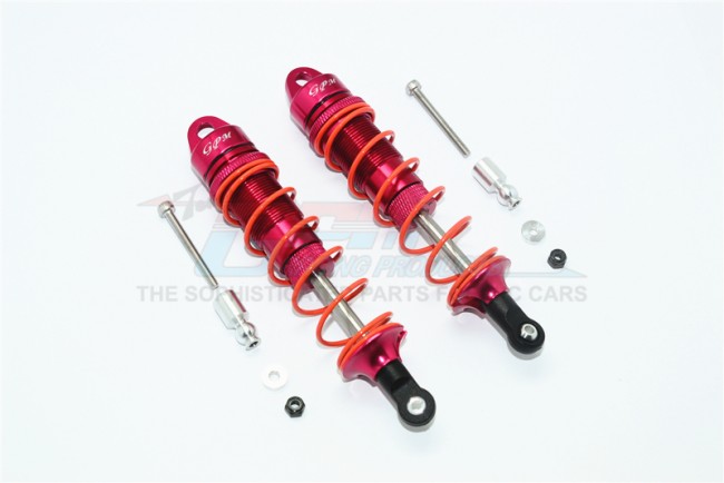 GPM Aluminium Rear Adjustable Dampers 110MM for ARRMA 1/8 Rood