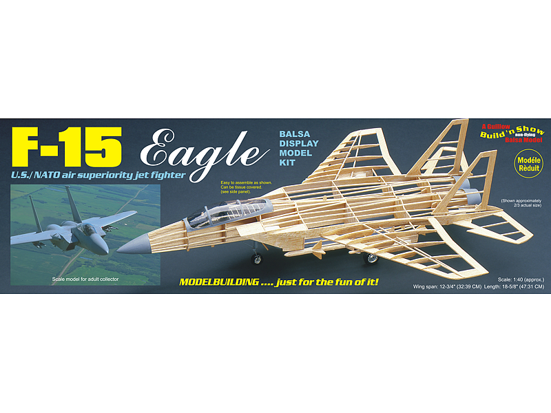 Guillows F-15 Eagle houten vliegtuig - 1401