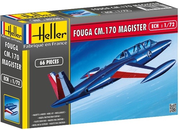 Heller Fouga CM.170 Magister - 1:72 bouwpakket