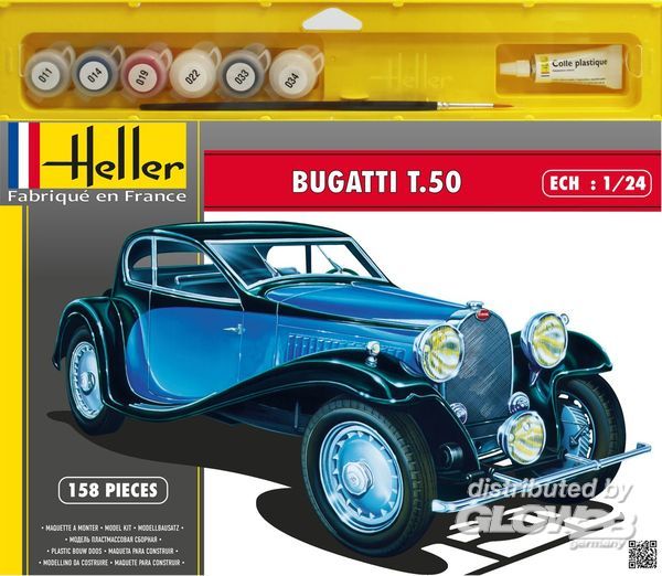 Heller Bugatti T.50 - 1:24 bouwpakket
