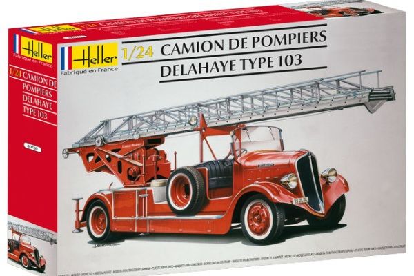 Heller Camon de Pompiers Delahaye type 103 - 1:24 bouwpakket