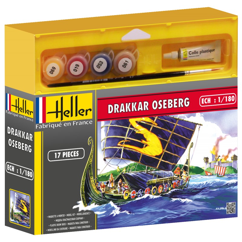 Heller Drakkar Oseberg - 1:180 bouwpakket