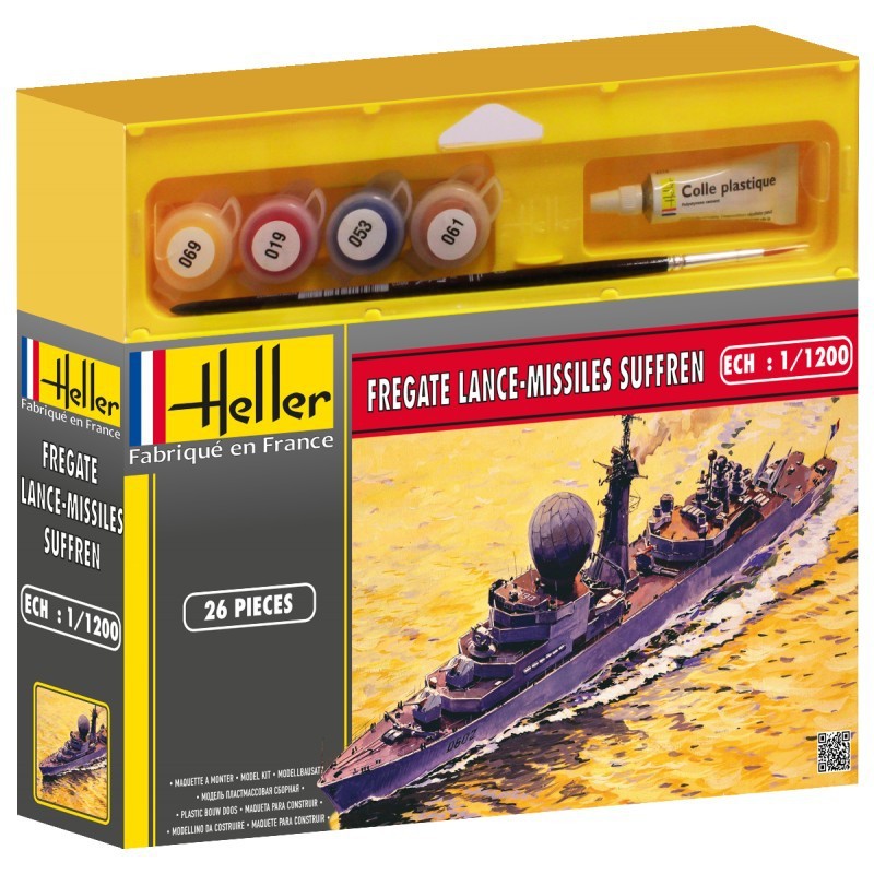 Heller Fregate Lance-Missles Suffren - 1:1200 bouwpakket