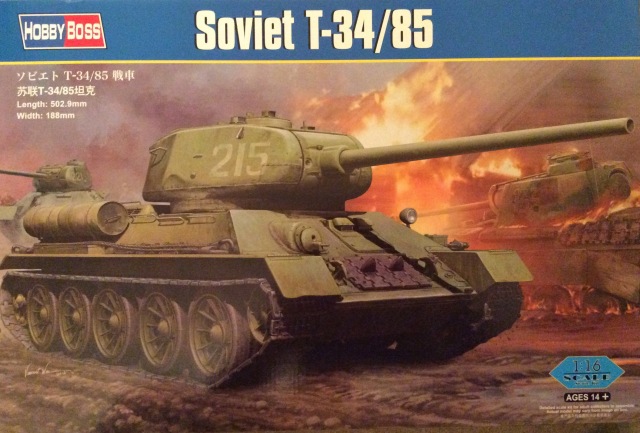 HobbyBoss Bouwpakket Soviet T-34/85 1:16