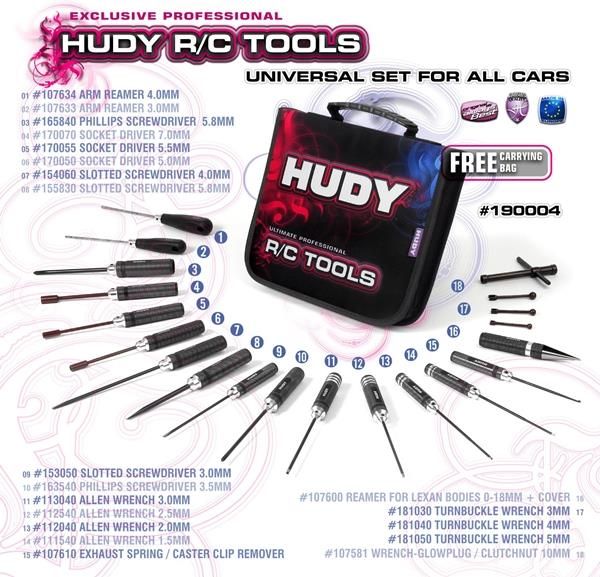 Hudy Tools Set Of Tools + Carrying Bag - For All Cars