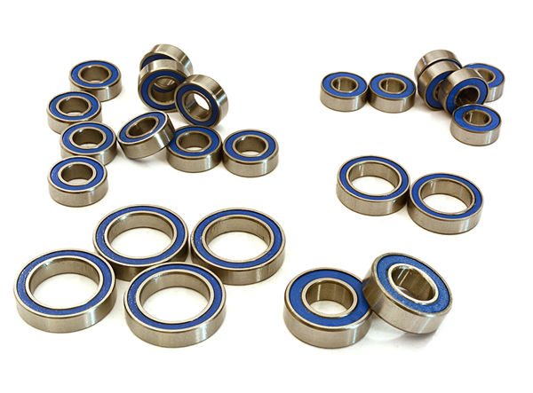 Integy Low Friction Blue Rubber Sealed Bearings (25) Set for Traxxas E-Maxx Brushless