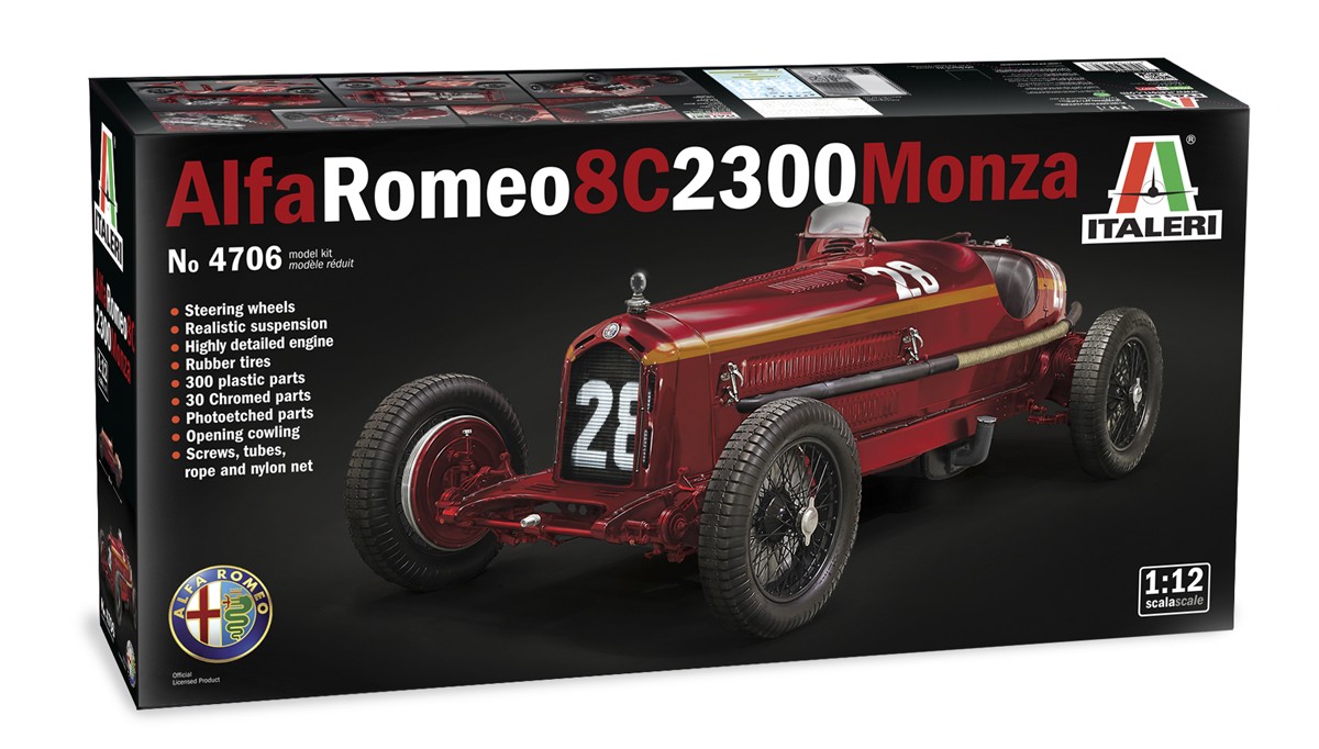 Italeri Alfa Romeo 8C 2300 Monza in 1:12 bouwpakket