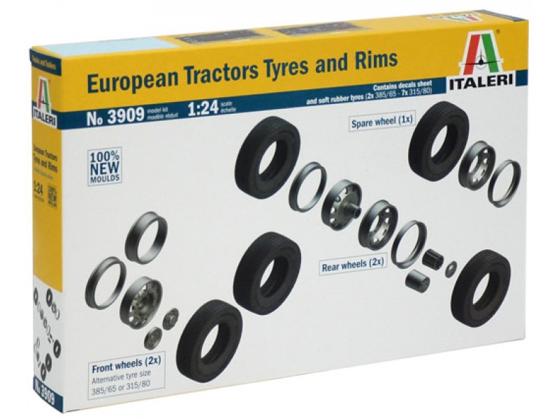 Italeri European tractors Tyres and Rims 1:24 - 3909