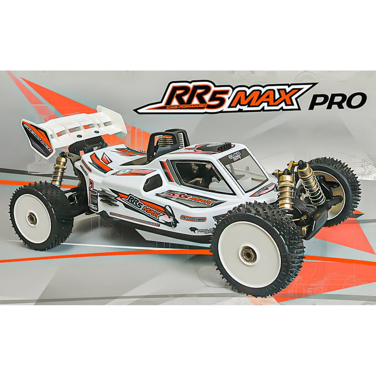 MCD RR5 Buggy Max Pro CF Rolling Chassis + Electro Chassis Version