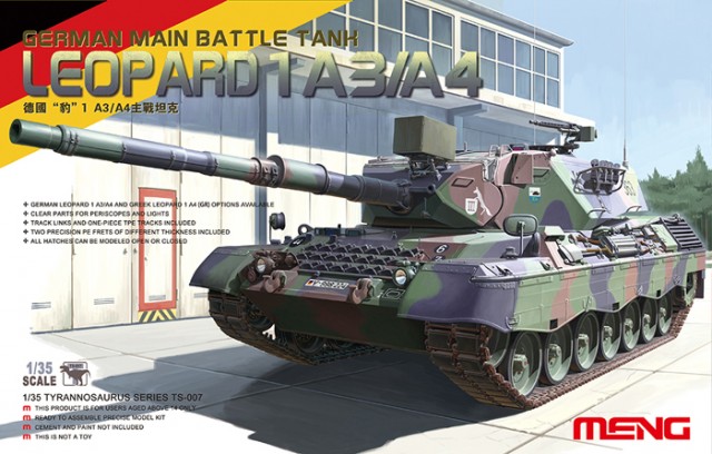 Meng German Main Battle Tank Leopard 1 A3/A4 - 1:35 bouwpakket