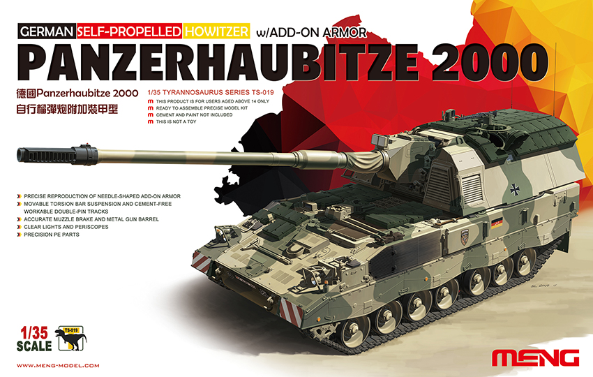 Meng German Self-Proppeled Howitzer Panzerhaubitze 2000 - 1:35 bouwpakket