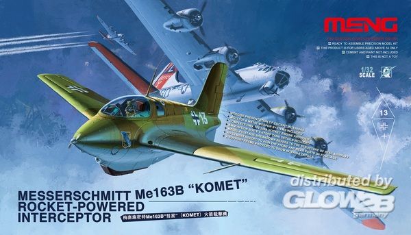 Meng Messerschmitt Me163B Komet Roket - 1:32 bouwpakket